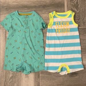 Baby boy Cat & Jack romper bundle